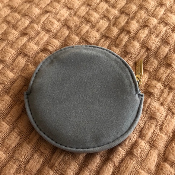 Sezane Handbags - Sezane Baby Blue Suede coin purse BRAND NEW
